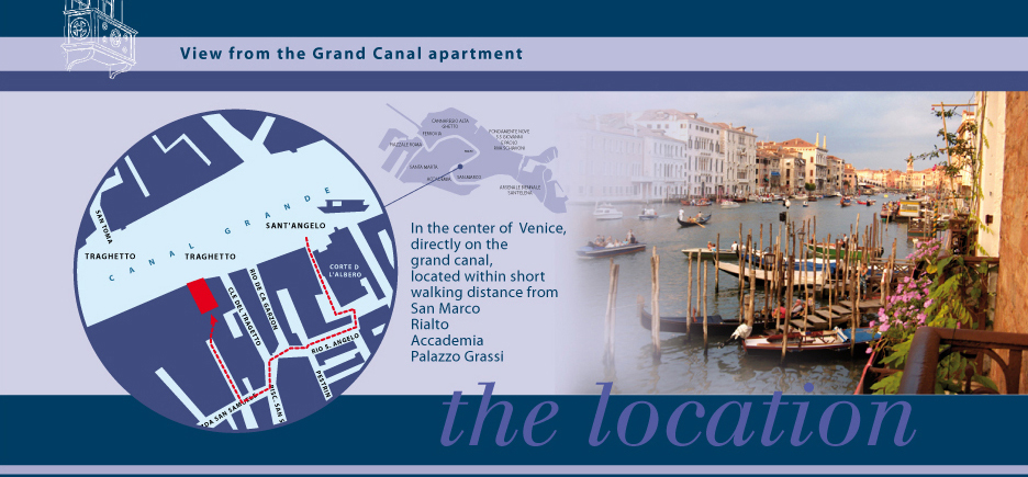 Vacation Apartment Rental in Venice, Italy on The Grand Canal